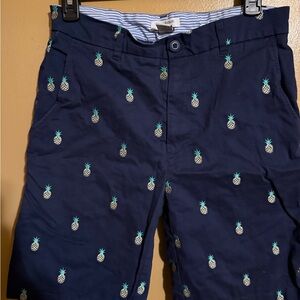 Isaac Mizrahi Navy Blue pineapple Shorts 30
